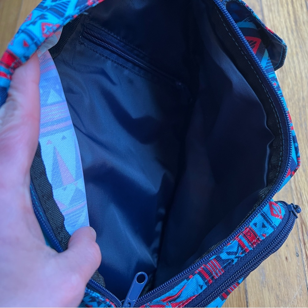 Blue and red southwestern kavu rope bag - Picture 3 of 3